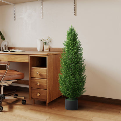 Nepplant Cypress Boom – Kunstboom – Sierplant – Kamerplant – Buitenplant – Hoogte 150 cm – Levensgetrouw en Onderhoudsvriendelijk