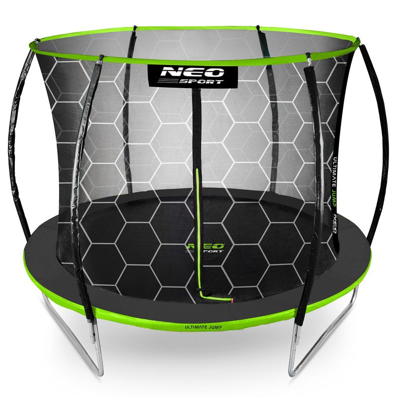 10ft/312cm Profiled Garden Trampoline with Inner Net by Neo-Sport