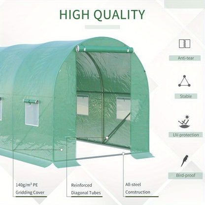 Kweekkas – Tuinkas – Broeikas – Plantenkas – Foliekas – Metalen Plantenhanger Groen – Stevig Materiaal – Compact Design