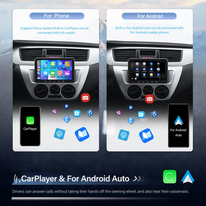 1 DIN Android Autoradio – Auto Multimedia Systeem – Inbouw Radio – Car Stereo – Navigatie Systeem – 7” HD IPS Touchscreen – Draadloze Connectiviteit & Achteruitrijcamera Ondersteuning