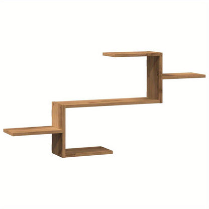Wandplank – Muurplank – Zwevende Plank – Fotoplank – Ophangplank – Artisan Eikenhout – 104x15x49 cm – Robuust & Duurzaam
