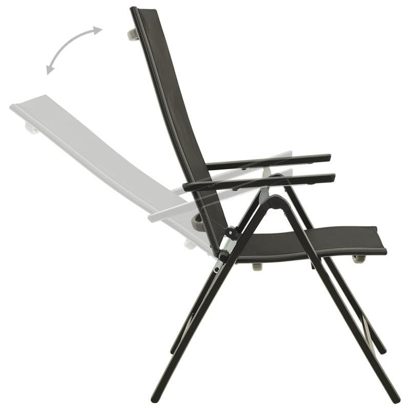 Inklapbare Tuinstoel – Outdoor Stoel – Balkonstoel – Campingstoel – Lichtgewicht – Weerbestendig Aluminium – Ergonomisch Design