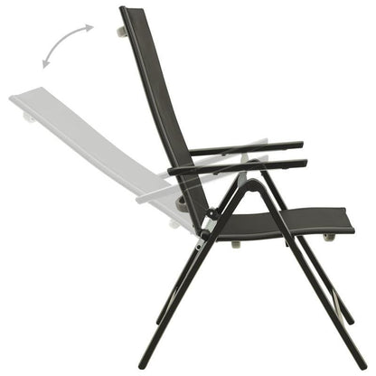 Inklapbare Tuinstoel – Outdoor Stoel – Balkonstoel – Campingstoel – Lichtgewicht – Weerbestendig Aluminium – Ergonomisch Design