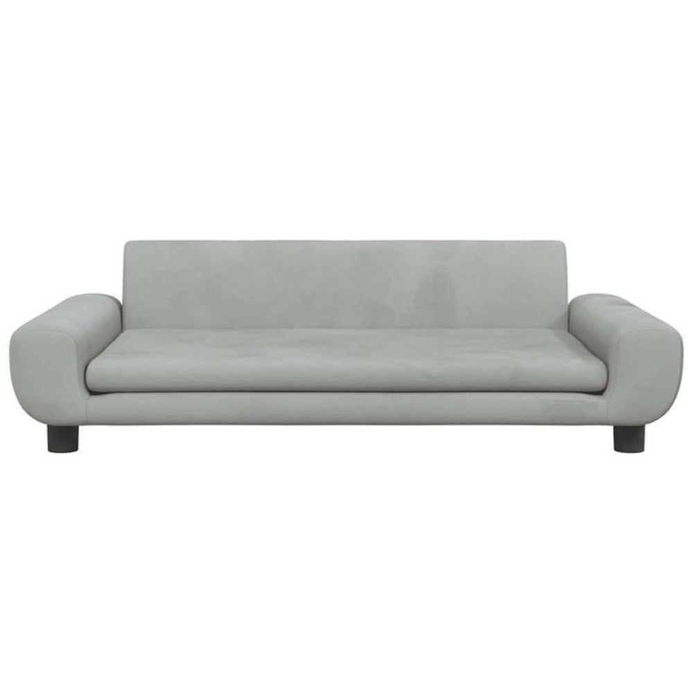 Dog bed light grey 100x54x33cm velvet Spacious, easy to clean, suitable for all seasons, removable, temporary.