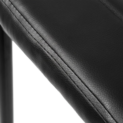 Eetkamerstoel – Keukenstoel – Stoel – Lounge Chair – Dining Chair – Kunstleer Bekleding – Stalen Onderstel – Set Van 6 – 42 x 48 x 45 cm