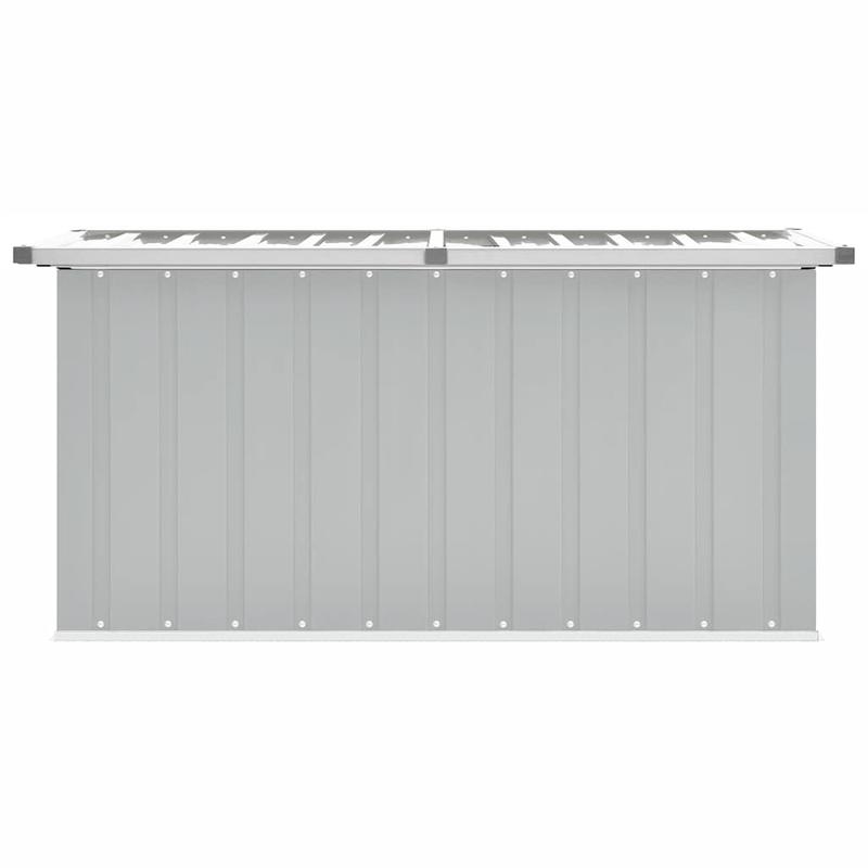 Opbergbox Tuinbox Tuinkist Opbergkist Opbergbak – Grijs Betonlook – Stevig Gegalvaniseerd Staal – 129x67x65 cm
