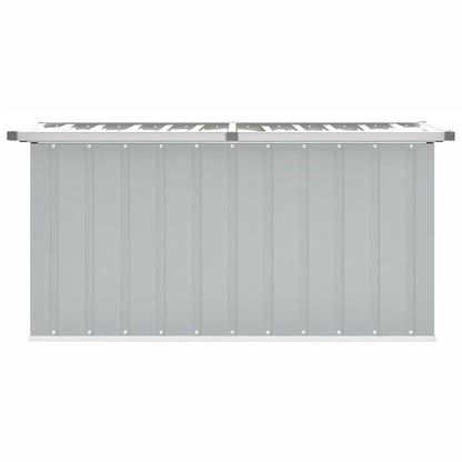 Opbergbox Tuinbox Tuinkist Opbergkist Opbergbak – Grijs Betonlook – Stevig Gegalvaniseerd Staal – 129x67x65 cm