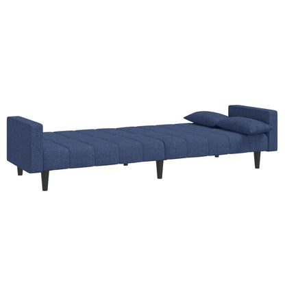 Slaapbank – Slaapstoel – Bedbank – Logeerbed – Futonbank – Crème Kleur – 2-Persoons – Met Stof Bekleding – Met Stevig Metalen Onderstel