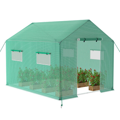 Tuinkas – Kweekkas – Kas – Groeikas – Moestuin Kas – 4,5 x 2 x 2 m – Verzinkt Stalen Frame – Mesh-Bestendige HDPE Cover