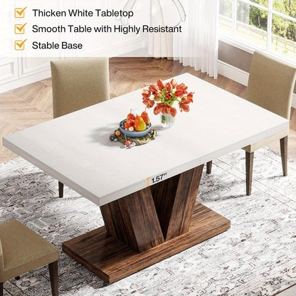 Eettafel – Tafel – Dining Table – Eetkamertafel – Keukentafel – Witbruin Design – Geschikt Voor 4 Personen – Stevig Houten Onderstel