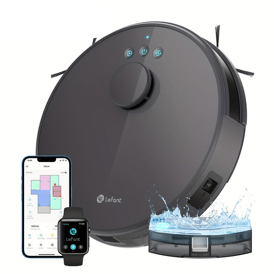 Robotstofzuiger – Robotstofzuiger Met Dweilfunctie – Automatische Stofzuiger – Slimme Vloerreiniger – Wifi Robotstofzuiger – 3200mAh Batterij – 3D Obstakelvermijding