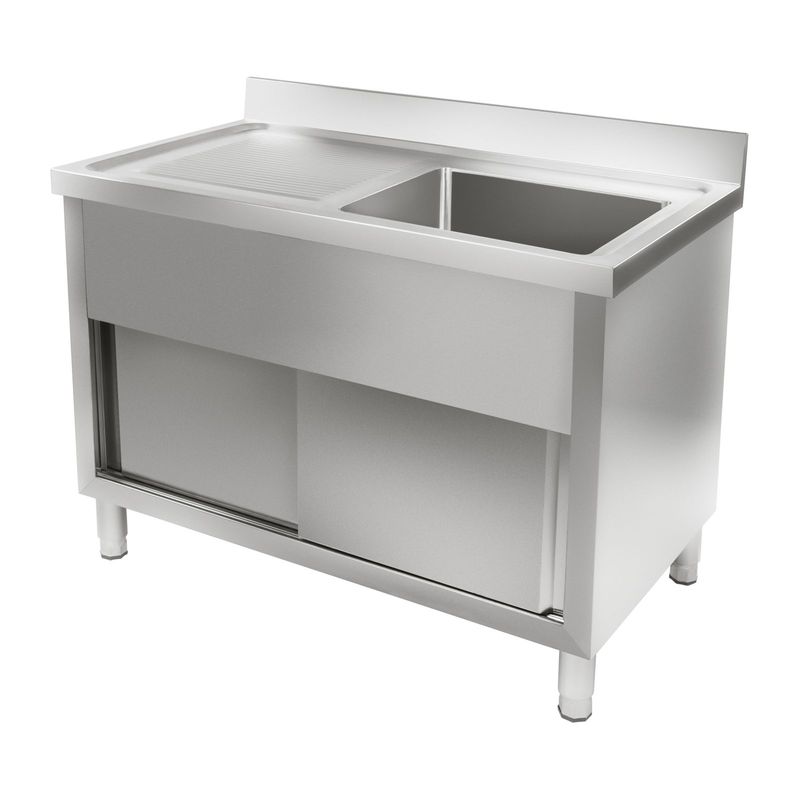 Keukenspoelbak – Gootsteen – Wasbak – Keukenbak – Spoelbakken – RVS Roestvrij Staal – 120 cm Breed – Corrosiebestendig