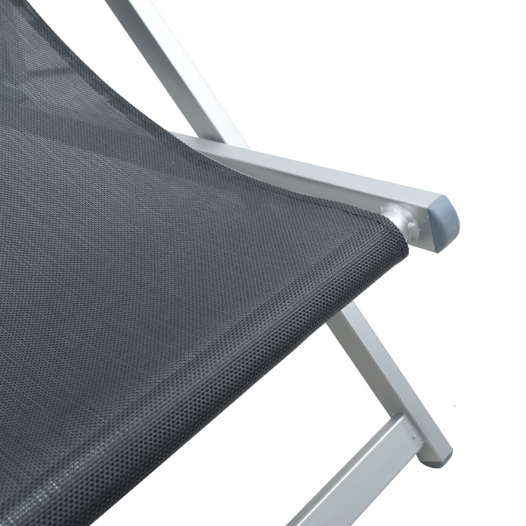 Inklapbare Strandstoel – Strandstoel – Tuinstoel – Campingstoel – Lichtgewicht Aluminium Frame – 3-Verstelbare Zitposities