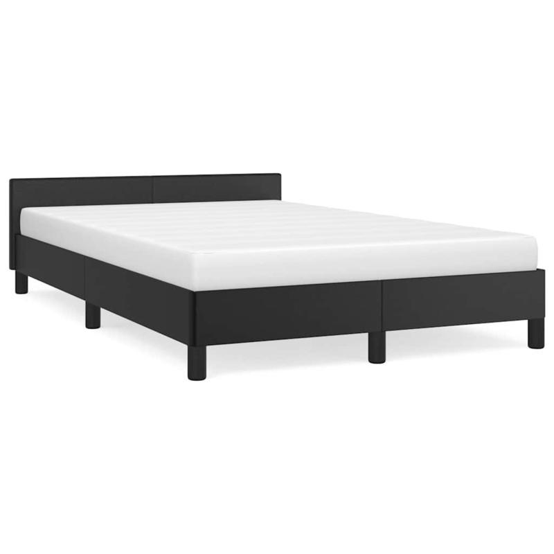 Bed frame con Testiera without Mattress Black 120x200cm Practical, removable, suitable for all seasons, Versatile Bed Frame, Bedroom Furniture, Modern Bedroom, Stylish Furniture, Easy Assembly, Durable Construction, Compact B