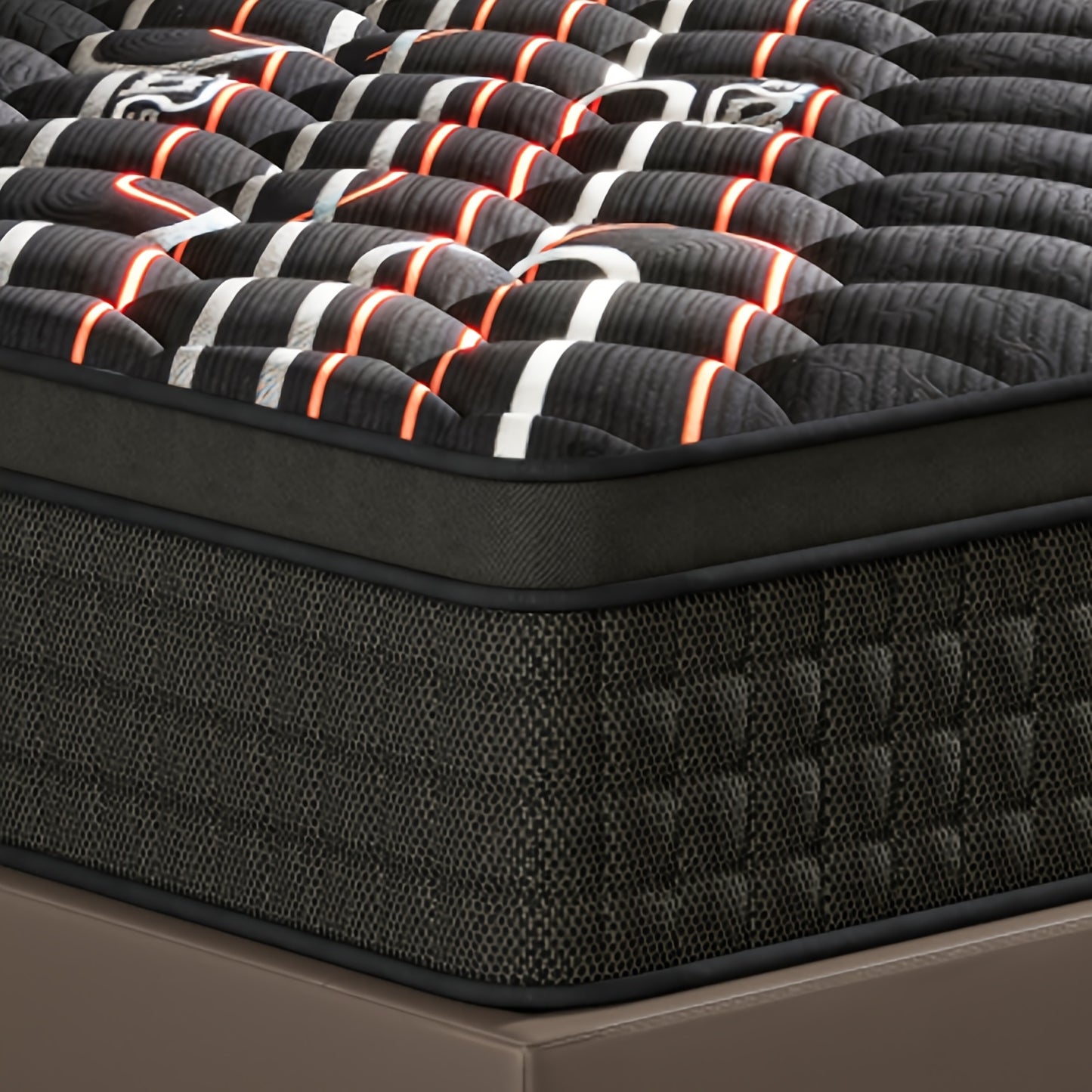 Veermatras – Pocketveringmatras – Traagschuimmatras – 7-Zones Matras – Verstelbaar Matras – 90x200x25 cm – Versterkte Pocketvering – Brandwerend & Allergievriendelijk