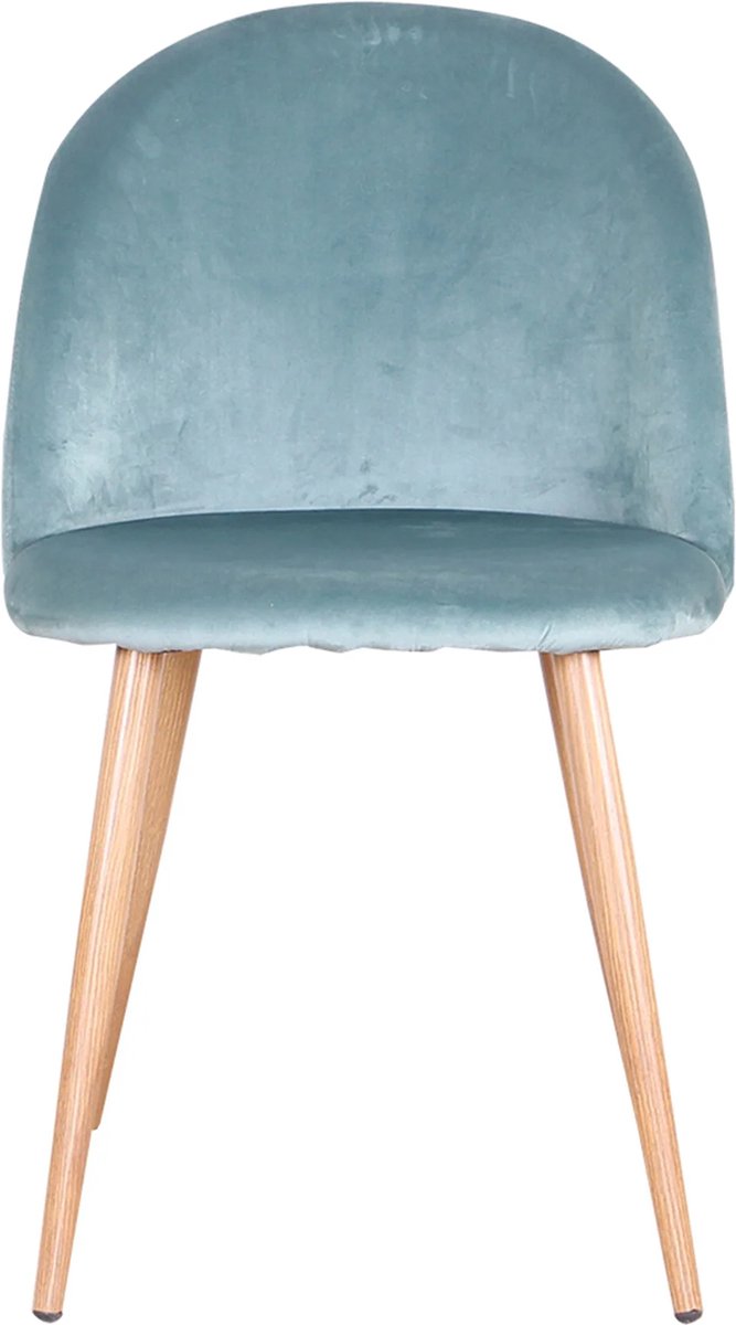 Eetkamerstoelen - Set van 2 - Aquablauw - Zachte fluwelen eetkamerstoelen zijn de perfecte combinatie van moderne elegantie, luxe comfort en duurzaamheid.