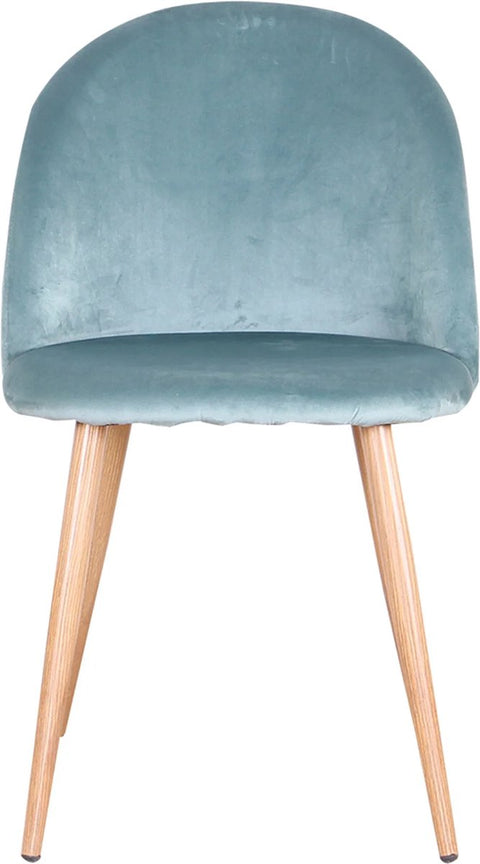 Eetkamerstoelen - Set van 2 - Aquablauw - Zachte fluwelen eetkamerstoelen zijn de perfecte combinatie van moderne elegantie, luxe comfort en duurzaamheid.