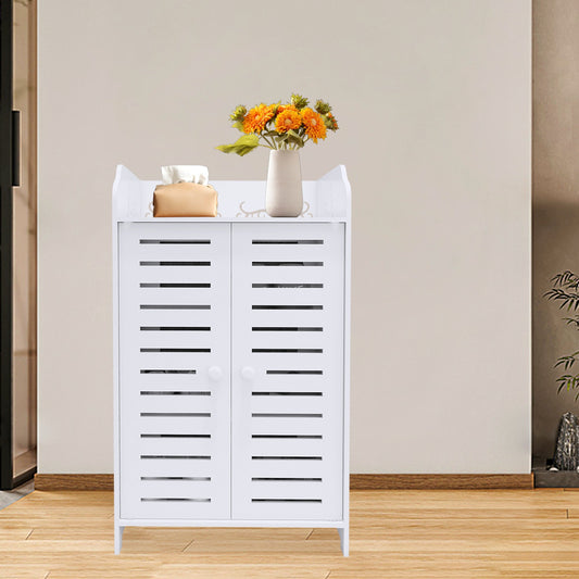 Badkamerkast – Badkamermeubel – Opbergkast – Kolomkast – Wastafelonderkast – PVC – 40x35x71 cm – Verstelbare Planken – Compact & Vochtbestendig