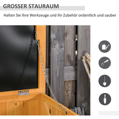 Large Outdoor Storage Box with Flip-Top Lid - Heavy-Duty Solid Wood Construction, All-Weather Garden trunk, Cushion, or Planters - for Patio, Garage, Living Room - Easy Assembly - 127x56x60cm (49.9x22x23.6in) - Ideal for Indo