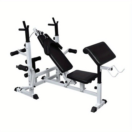 Verstelbare Fitnessbank – Trainingsbank – Krachtbank – Home Gym Bank – 7 Posities – Robuuste Metalen Constructie – Max Belastbaarheid 80 Kg