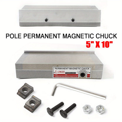 Magnetische Bankschijf – Permanente Magnetische Klem – Metaalhouder – Slijpklem – Werkstukhouder – 12,7 x 25,4 cm – Krachtige Fixatie – Fijn Pol Design 2mm