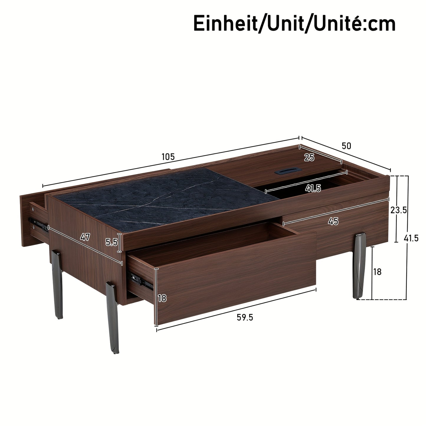 Ronde Marmeren Eettafel – Ronde Tafel – Marmeren Tafel – Eettafel Marmer – Design Eettafel – Wit Marmeren Blad – Gouden Metalen Onderstel – Diameter 100 cm – Stevig & Duurzaam