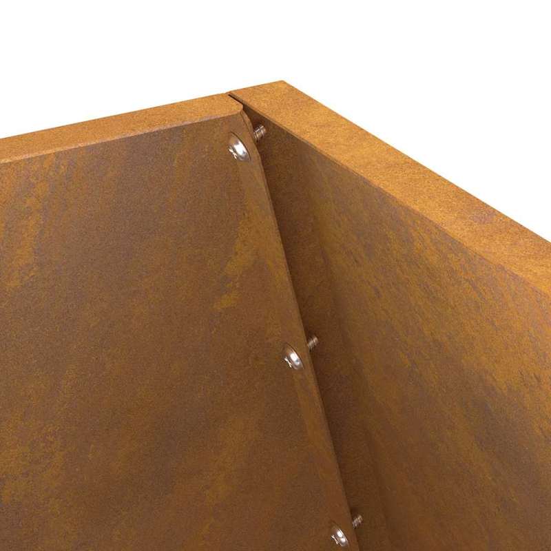 Fire Pit Brown 50 x 50 x 100cm Corten Steel - This Stylish Rectangular Outdoor Fire Pit Provides Warmth and Ambiance on Chilly Evenings. Durable Build for Long-Lasting Use, Eliminating Worries About Wear and Tear. Perfect Cho