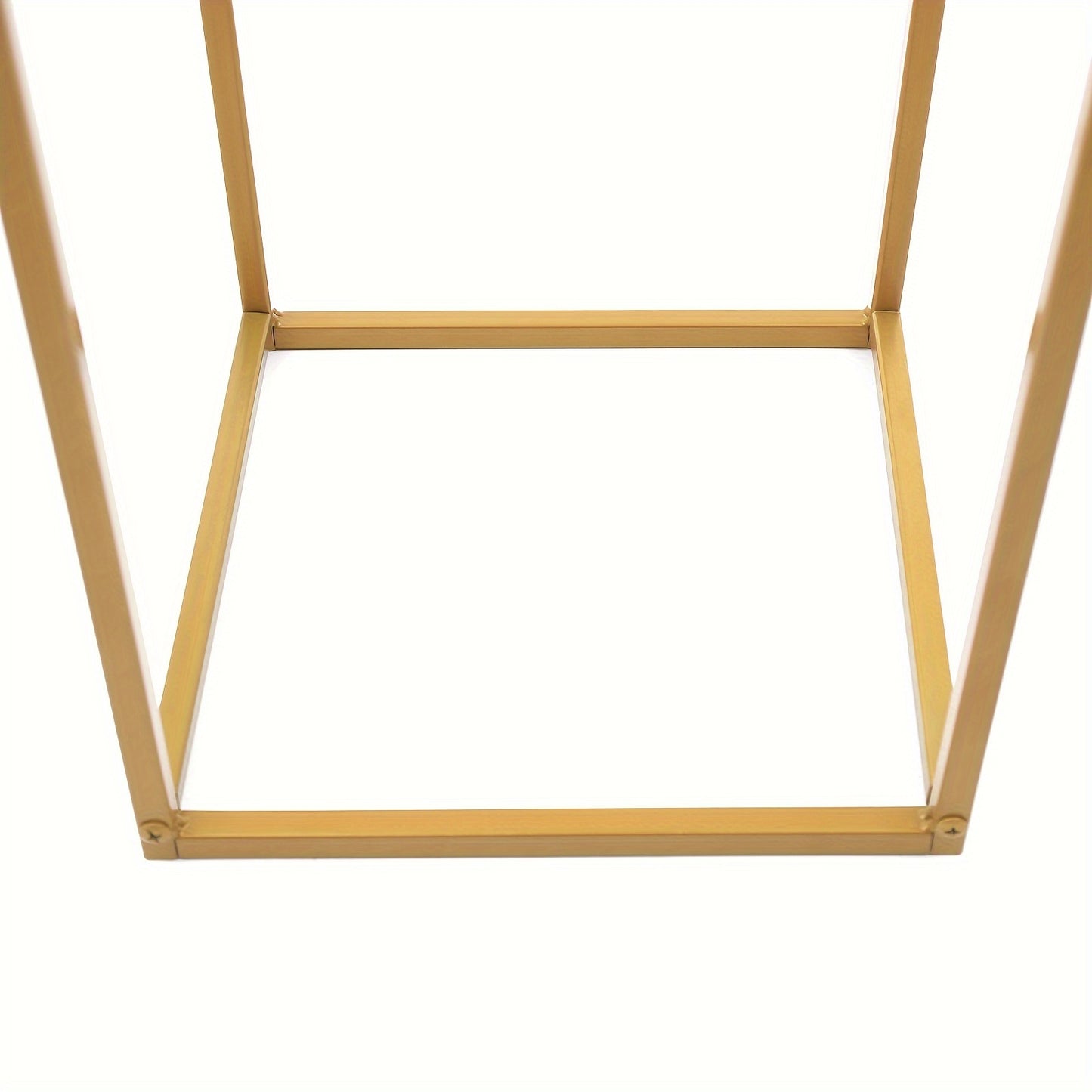 Metalen Bloemstandaard – Bloemenhouder – Bloemvoet – Bloempotstandaard – Bloemdecoratie – Set Van 10 Gouden Standaards – 80 cm Hoog – Gietijzer Stevig En Duurzaam
