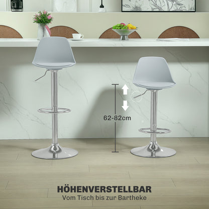 Barkrukken – Barkruk – Barstoelen – Hoge Stoelen – Keukenstoelen – Zwart – In Hoogte Verstelbaar – 360° Draaibaar Met Voetensteun
