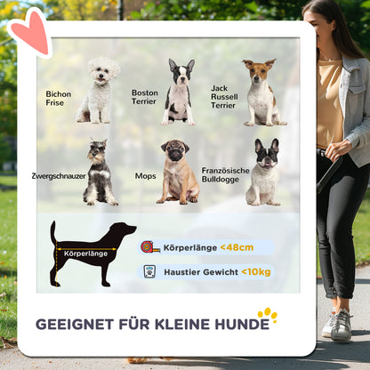 Hondenwagen – Hondentrolley – Draagtas – Hondenbuggy – Wandelwagen – Opvouwbaar Aluminium Frame – Inclusief Wasbaar Kussen – Zwart – Geschikt Tot 10 Kg – Met Opbergbak