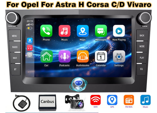 Autostereo – Autoradio – Multimedia Speler – Navigatiesysteem – Carplay Android Auto – 7 Inch HD IPS Touchscreen – AHD Achteruitrijcamera inbegrepen