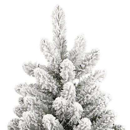 Kerstboom – Kunstkerstboom – Schoonheidsboom – Sneeuwboom – Houtachtige Boom – 210 cm Hoog – Opvouwbaar Met PE/PVC Mix En Sneeuwlook