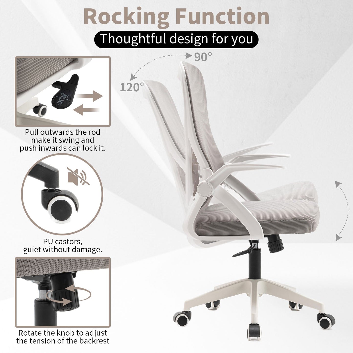 Office/boss chair, computer chair, internet cafe/home chair, comfortable backrest, height adjustable swivel chair, made of high-quality, comfortable, breathable, and soft material, available in black and other colors.
