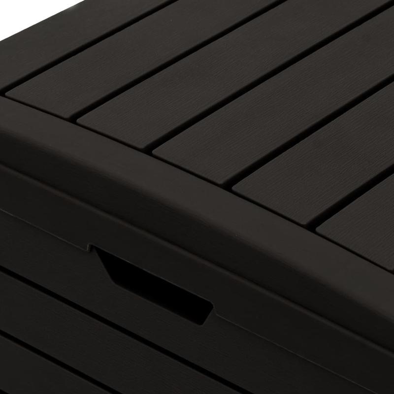Buitenprullenbak – Tuinafvalbak – Afvalcontainer – Gft Bak – Recyclagebak – Zwart – Weerbestendig Polypropyleen – Ventilatie & Stabiele Poten – 78x41x86 cm