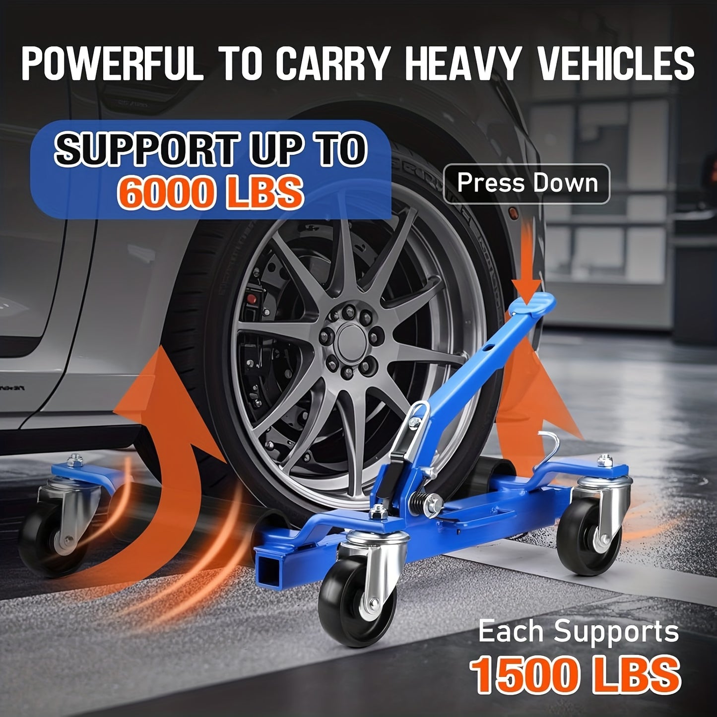 Car Tire Trailer – Autotrailer – Kayak Trailer – Bootentrailer – Aanhanger – 680.39 KG Capaciteit – Set Van 2 Trailer Jacks