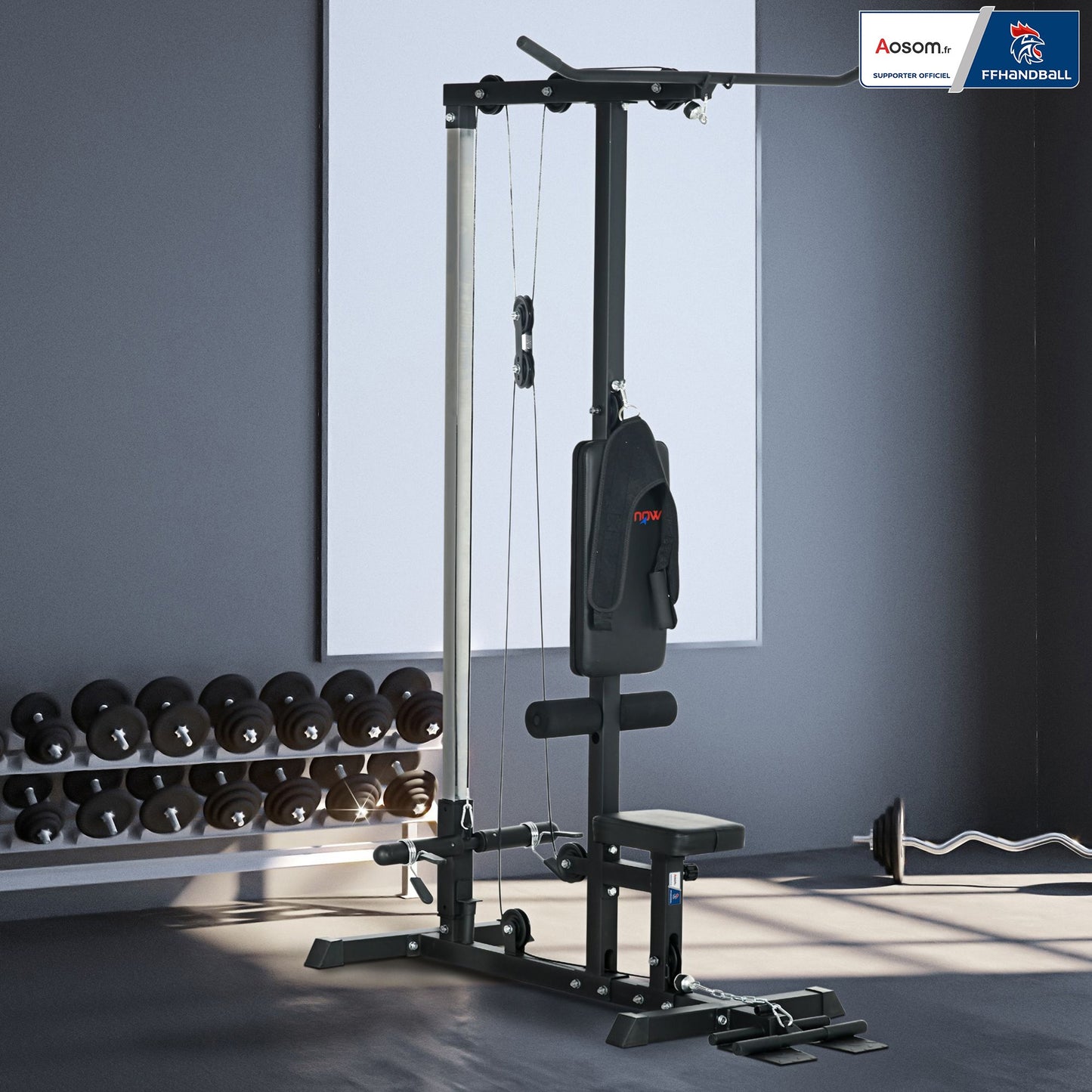 Fitnessstation – Krachtstation – Home Gym – Spiertrainingsapparaat – Trainingsbank – Verstelbare Zitting – Max. Belasting 110 kg