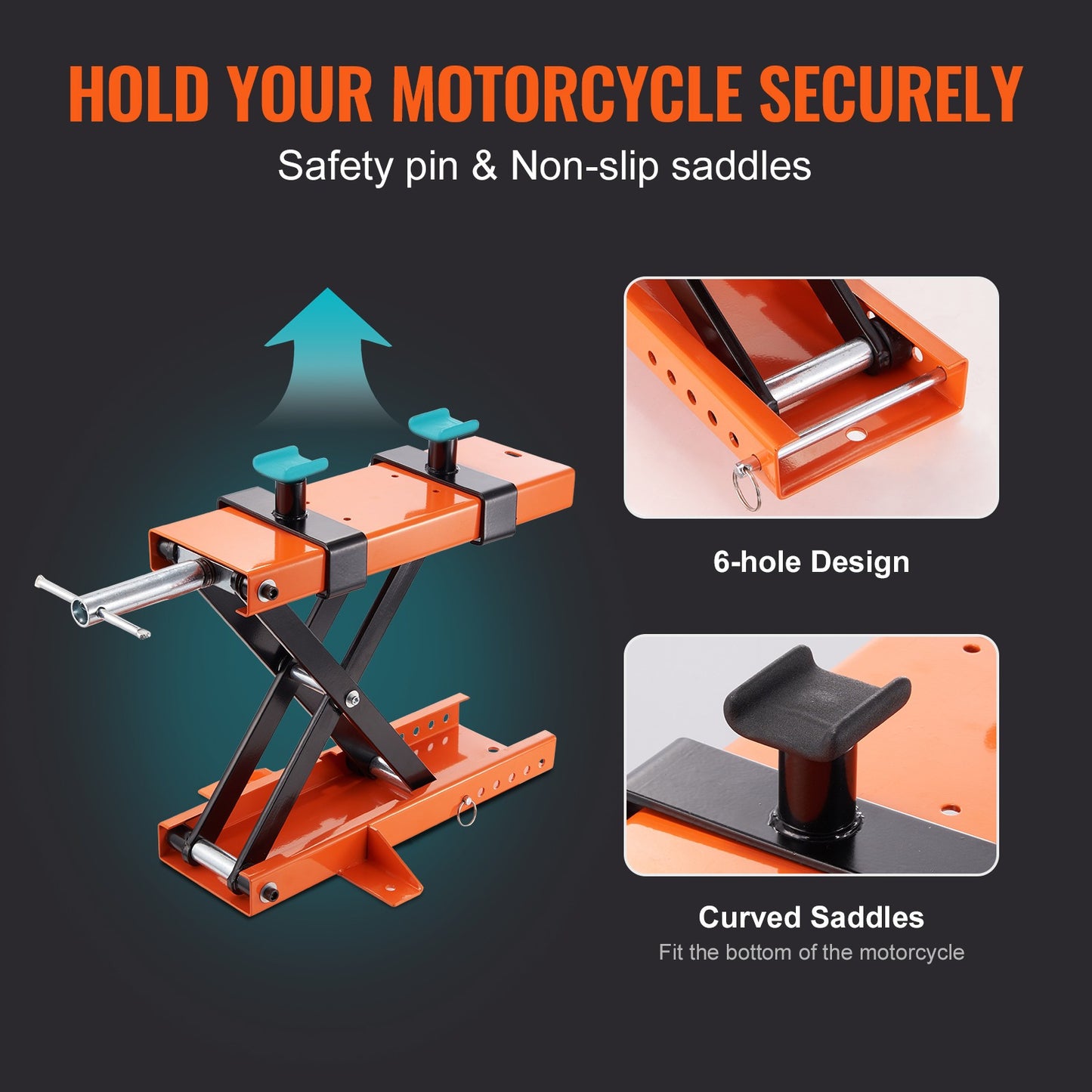 Motorjack Tilstand – Motorlift – Motorbok – Motorstandaard – Schaarlift – Draagkracht 500 kg – Verstelbare Hoogte 9,5-40 cm