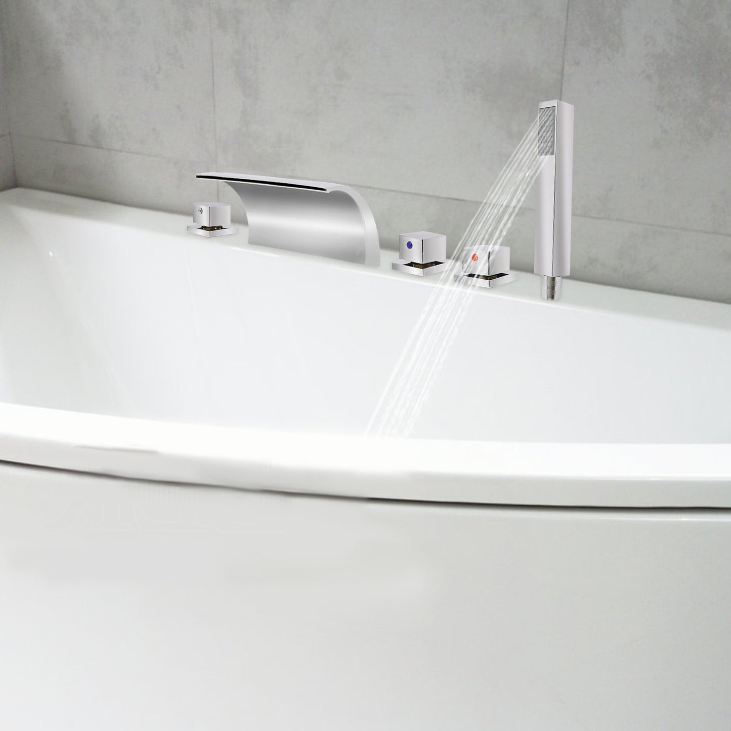 Waterkraan – Watervalkraan – Gootsteenkraan – Wastafelkraan – Mengkraan – Zilverkleurig Design – Duurzaam Metaal