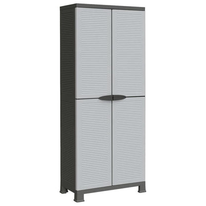 Opbergkast – Plastic Kastje – Buitenopslag – Buitenmeubel – Opbergbak – Weerbestendig Kunststof – Compact 68x39x171,5 cm