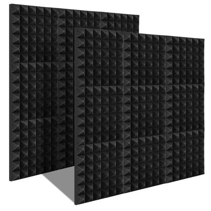 Akoestische Foam Panelen – Geluidsisolatie Platen – Geluidsabsorberende Tegels – Soundproof Panels – Zelfklevend Geluiddempend – 24 Stuks – Echo Vermindering – Eenvoudige Montage