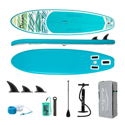 Paddleboard – SUP Board – Opblaasbaar Board – Stand Up Paddle – Surfplank – Lichtblauw – 335×83×15 cm – Draagvermogen 165+ kg – Inclusief Compleet Accessoirepakket