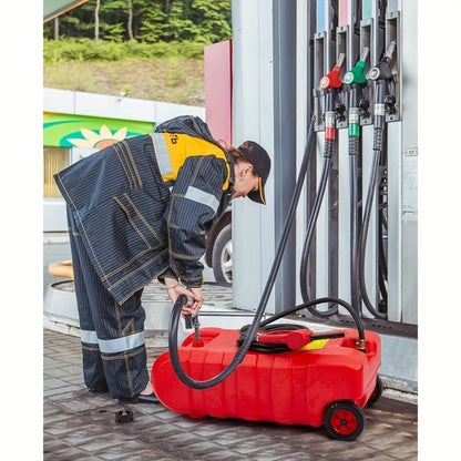 Brandstoftank – Brandstofcontainer – Dieseltank – Mobiele Tank – 56,78 Liter – Duurzaam Polyethyleen Met Wielen