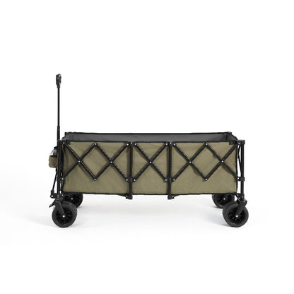 Inklapbare Transportwagen – Vouwkar – Tuinkar – Strandwagen – Laadwagen – 300 Liter Inhoud – Zware Last Tot 99,79 KG