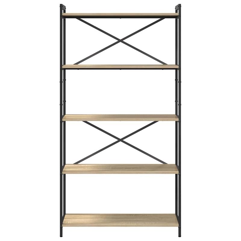 Boekenkast Sonoma eiken 80 x 30 x 153cm Bewerkt hout