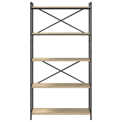 Boekenkast Sonoma eiken 80 x 30 x 153cm Bewerkt hout