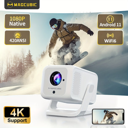Android 11 Magcubic HY310X Built in Android 11 System 180°Flexible Rotating Projector with Auto Focus and Auto Vertical Keystone Portable Projector