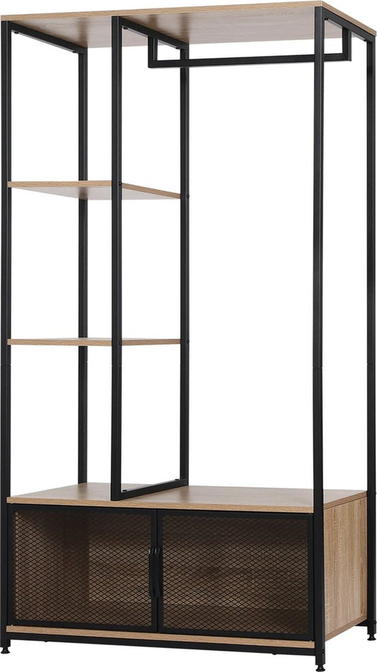 Storage cabinets - Wardrobes - Metal clothes rack - Bedroom wardrobes - Coat rack - Clothes hangers - Dimensions 90x40x167cm