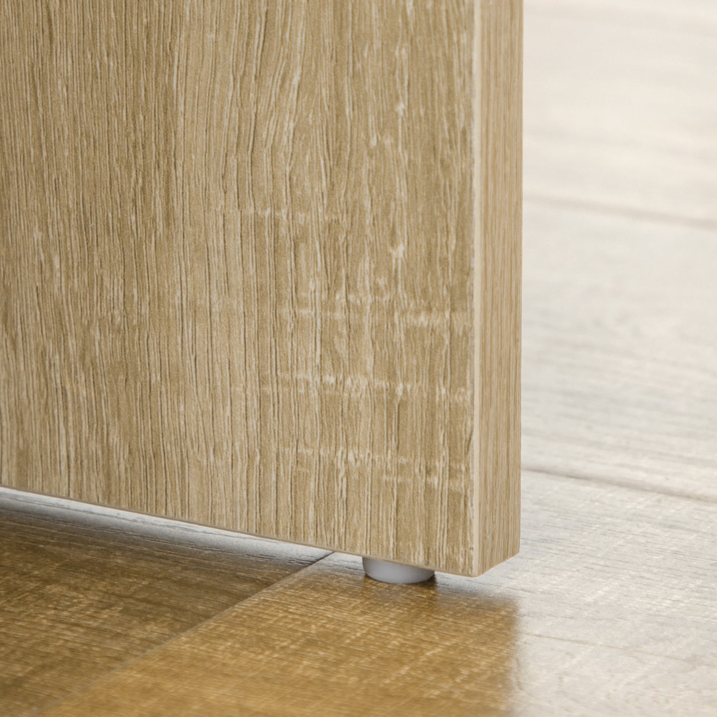 Dressing Table – Kaptafel – Make-up Tafel – Schminktafel – Toilette – Grote Spiegel – 4 Lades & Open Opbergruimte – Natuurlijk Hout
