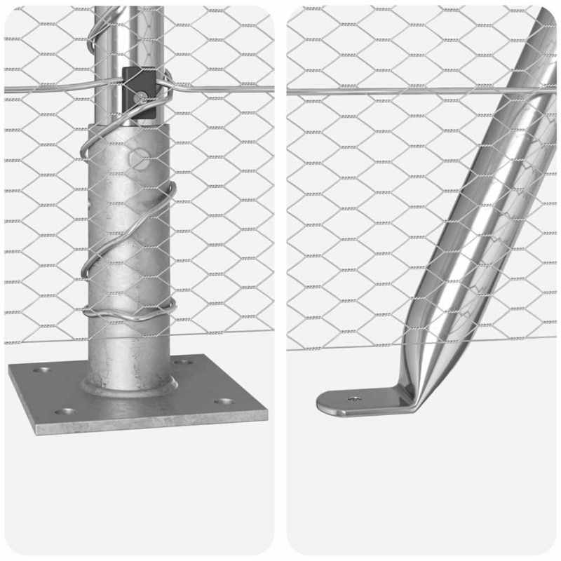 Solid Fence with Silvery post 0.8 x 25m PVC-coated steel, Privacy Fence, Modern Fencing, Sleek Metal Fence, Metal Fence Panel, Landscape Designers, Homeowners