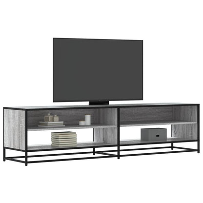 TV cabinet gray sonica 180.5x40x46cm wood material,  Minimalist Style, Sleek Design, Furniture Piece, Entertainment Center, Family Homes, Apartment Living